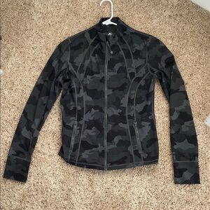 Black Camouflage Athletic Jacket